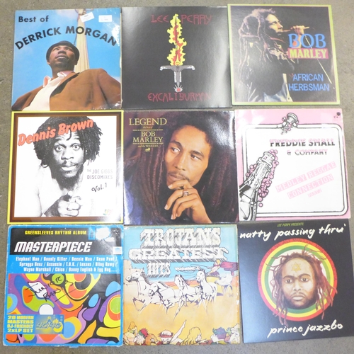 683 - Twenty reggae LP records, Derrick Morgan, Bob Marley, Lee Perry, etc.