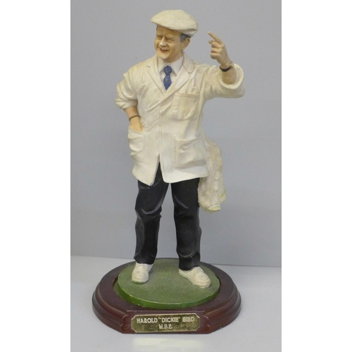 692 - A Royal Doulton figure of Harold 'Dickie' Bird, MBE on stand