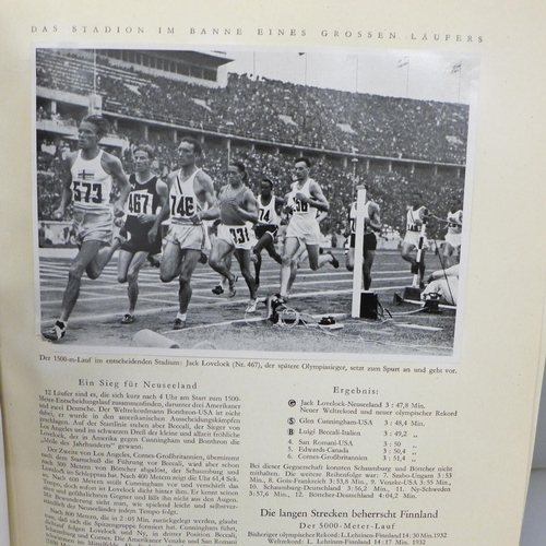 706 - A 1936 Olympics, Berlin, collectors card album with dust cover, Summer Games