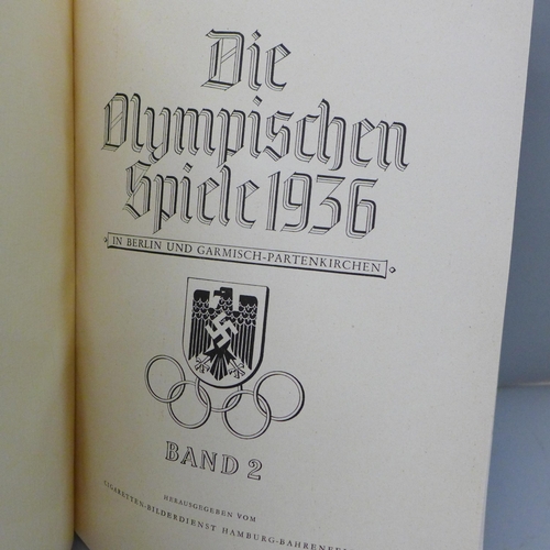 706 - A 1936 Olympics, Berlin, collectors card album with dust cover, Summer Games