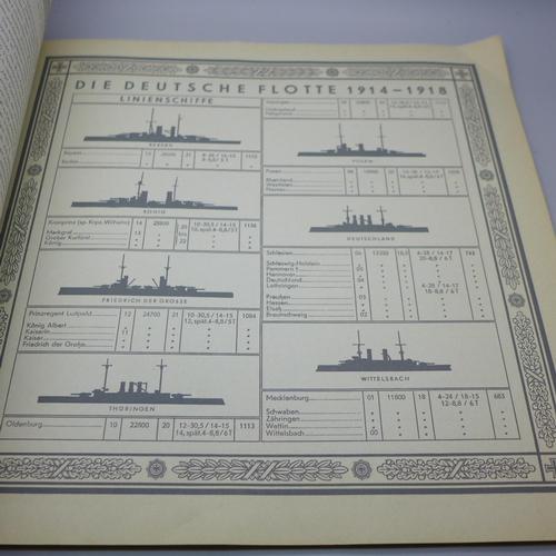 709 - A 1930s German cigarette card album, Uniformen der Marine und Schutztruppen