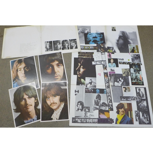 716 - The Beatles White Album, top opener with poster and portrait photos, number 0159676