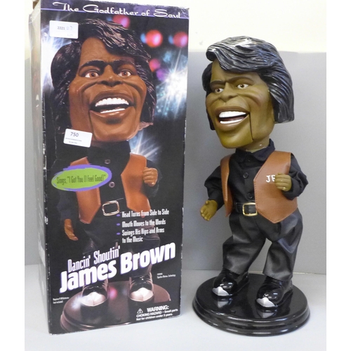 750 - James Brown, Dancin' Shoutin', The Godfather of Soul large model, boxed