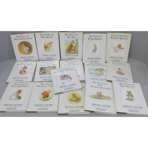 766 - Sixteen modern Beatrix Potter books, published by F Warne & Co.