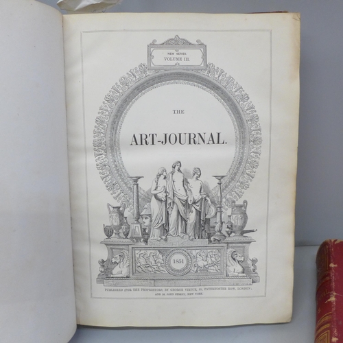 776 - Two The Art Journals 1851/1852 - George Virtue, Illustrated Guide to Art History and Theory