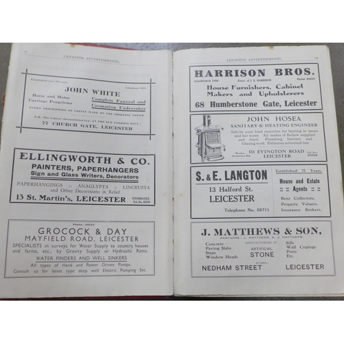 784 - Kelly's Directory of Derbyshire, Nottinghamshire, Leicestershire and Rutland, 1932 and Nottingham an... 