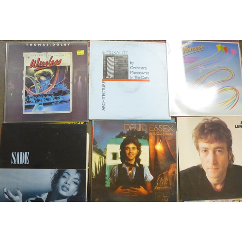 785 - A collection of sixteen records, OMD, Eurythmics, Billy Joel, Duran Duran, etc.