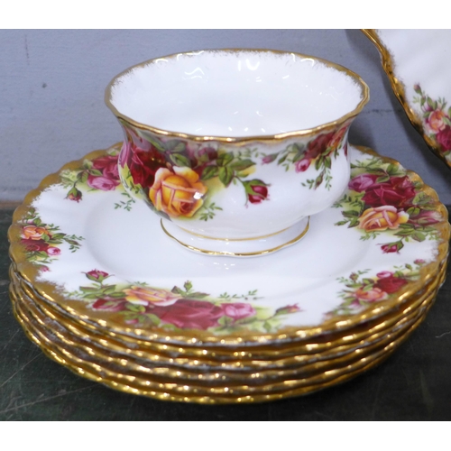 790 - A Royal Albert Old Country Roses six setting coffee service