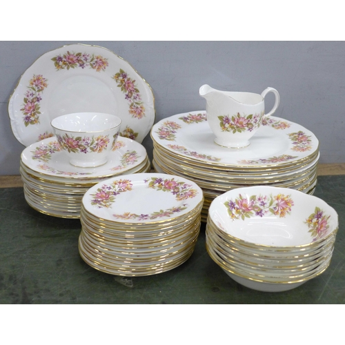 797 - A collection of Colclough; fifteen large plates, thirteen small plates, bowls, a jug, etc. **PLEASE ... 