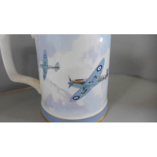 824 - Six Royal Doulton RAF commemorative tankards