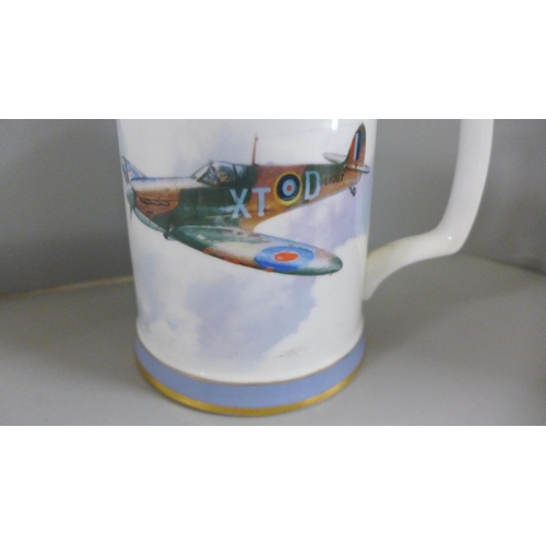 824 - Six Royal Doulton RAF commemorative tankards