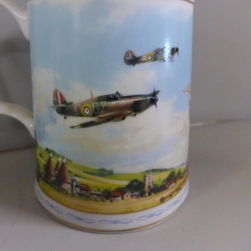 824 - Six Royal Doulton RAF commemorative tankards