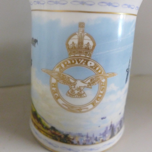 824 - Six Royal Doulton RAF commemorative tankards