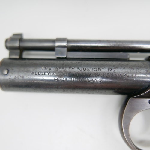 840 - A Webley Junior .177 target shooting air pistol