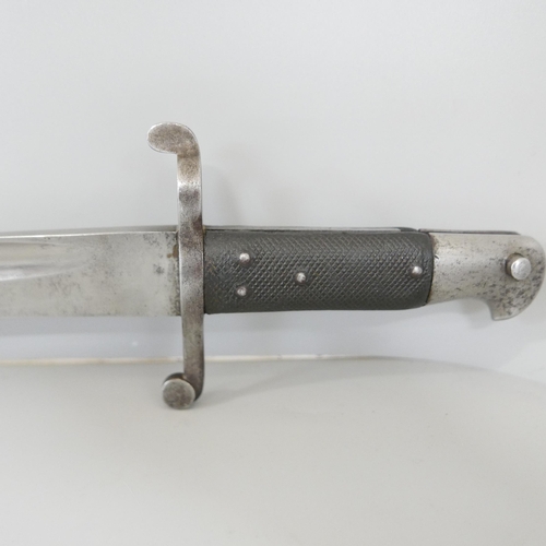 842 - A bayonet, no scabbard **PLEASE NOTE THIS LOT IS NOT ELIGIBLE FOR IN-HOUSE POSTING AND PACKING**