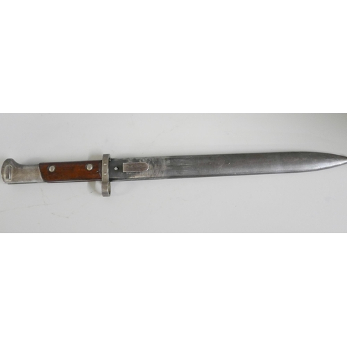 843 - A bayonet with scabbard