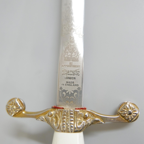 844 - A ceremonial dagger, marked Wilkinson **PLEASE NOTE THIS LOT IS NOT ELIGIBLE FOR IN-HOUSE POSTING AN... 