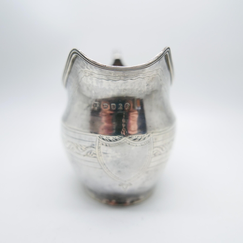 853 - A George III silver cream jug, by John Merry, London 1805, 94.4g