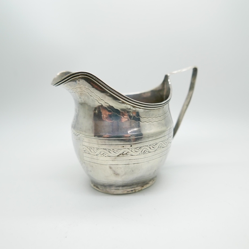 853 - A George III silver cream jug, by John Merry, London 1805, 94.4g