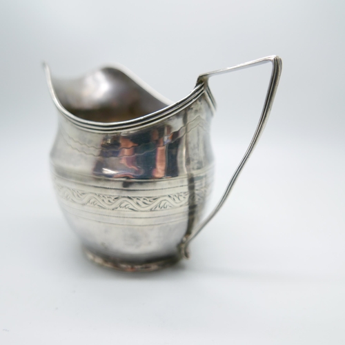 853 - A George III silver cream jug, by John Merry, London 1805, 94.4g