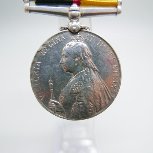 890 - A Queen Victoria Sudan medal, rim a/f, renamed