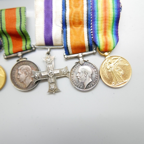 899 - Three miniature medal groups and an India miniature medal