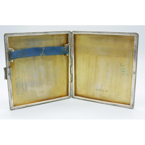 937 - A silver cigarette case, 102.3g