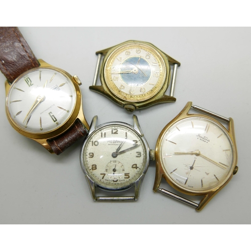 969 - Seven vintage wristwatches