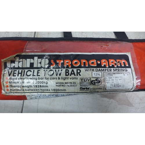 2059 - A Clarke Strongarm vehicle tow bar with damper spring