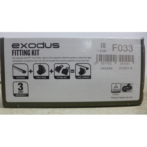 2066 - 6 Boxes of Exodus (Halfords/Thule) F006, C445, F069, C454, C323, F033 roof bar fixings (4 fixings pl... 