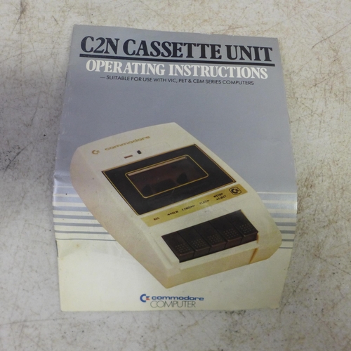 2068 - A Commodore 64 micro computer, boxed with instructions, comes with a Commodore Data C2N cassette (ne... 