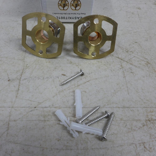 2081 - Five Easykit 001L Easyfix valve mounting kits (unused)