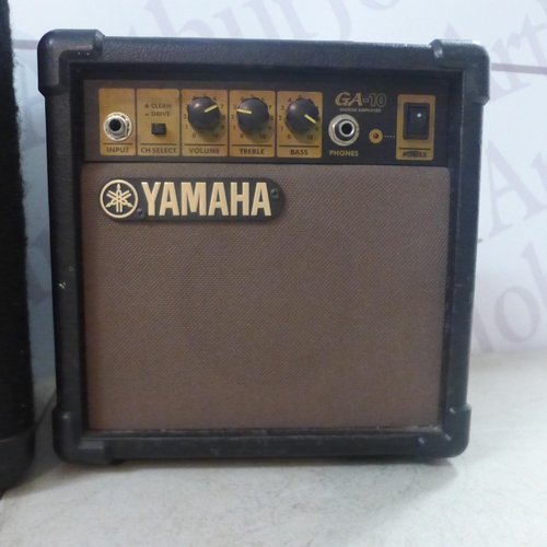 2120 - A Crate BT15UB 15w practice amp and a Yamaha GA-10 10w guitar practice amp