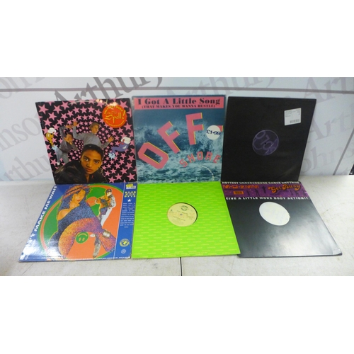 2122 - Over 100 assorted LPs including hip hop, techno, electronic, house and dance