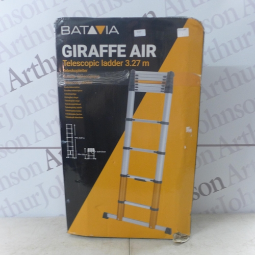 2133 - A Batavia Giraffe Air soft close telescopic ladder, max 3.27m - min 0.83m