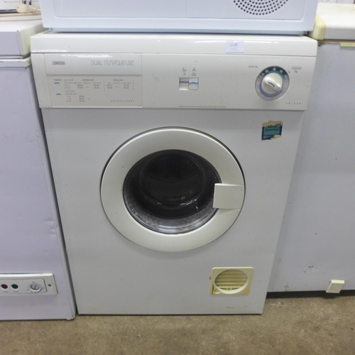 2138 - A Zanussi dual temperature (TD-520) under counter washing machine