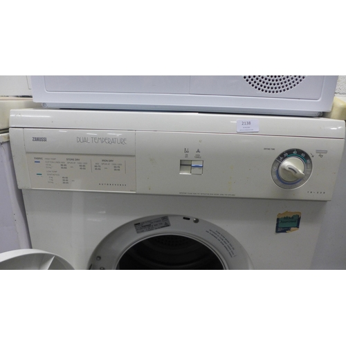 2138 - A Zanussi dual temperature (TD-520) under counter washing machine