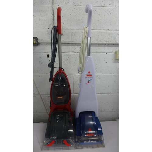 2144 - Two carpet cleaners; a Vax Power Max and a Bissell Quickwash