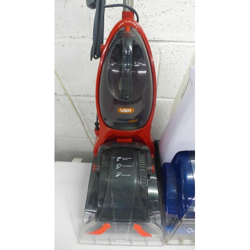 2144 - Two carpet cleaners; a Vax Power Max and a Bissell Quickwash