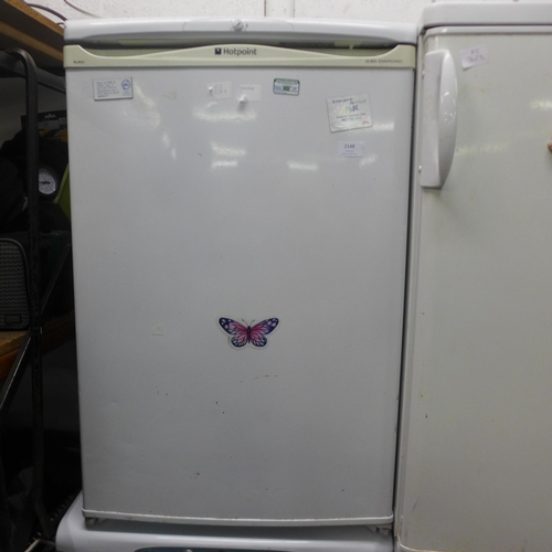 2148 - A Hotpoint Iced Diamond (RLAV21) under counter fridge