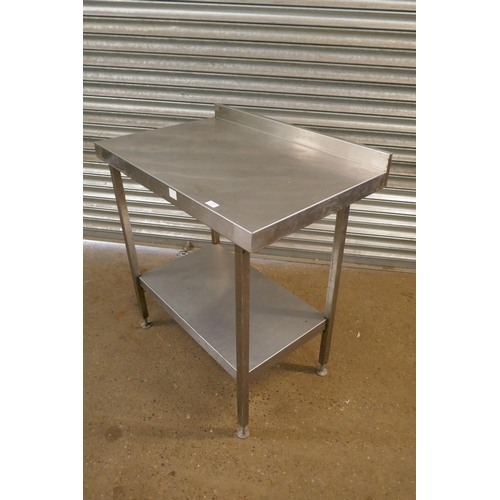 2152 - A 90 x 58cm stainless steel prep table