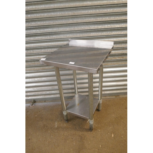 2153 - A 50 x 50cm stainless steel prep table