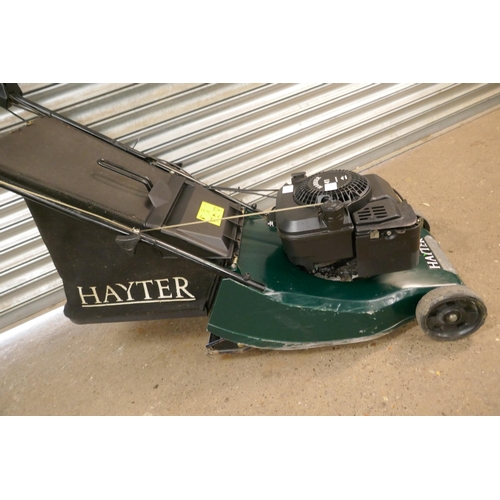 2156B - A Hayter petrol driven lawn mower with collection box and Harrier 41 autodrive petrol engine. *Polic... 