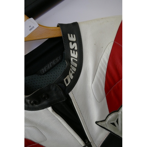 2374 - A Dainese DTEC size 50 leather motorcycle suit