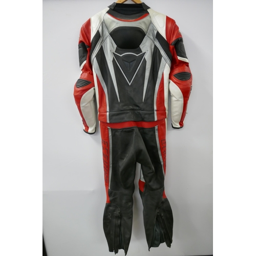 2374 - A Dainese DTEC size 50 leather motorcycle suit