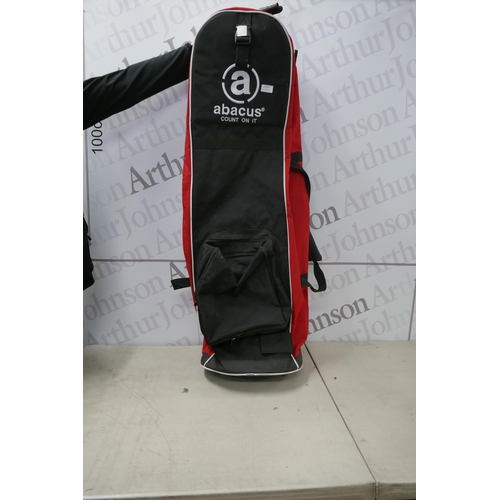 2378 - An abacus 'Count On It' touring golf holdall bag