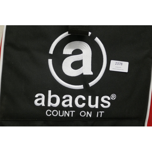 2378 - An abacus 'Count On It' touring golf holdall bag