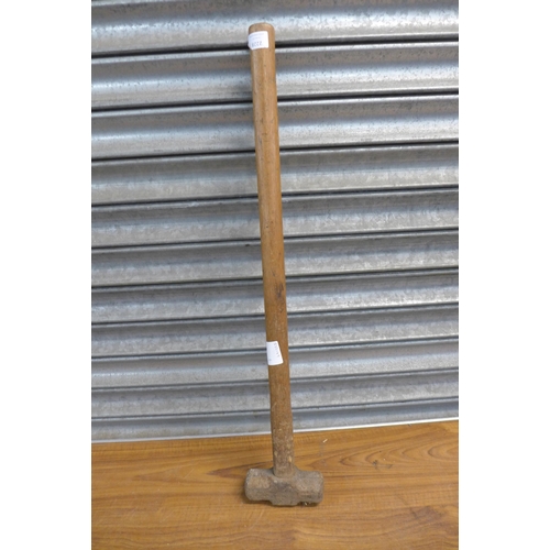 2228 - A 6lb lump hammer and bow saw