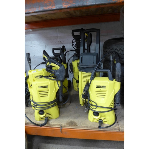 2234 - Six assorted Karcher pressure washers including K2, K2.125, K2.94 and others