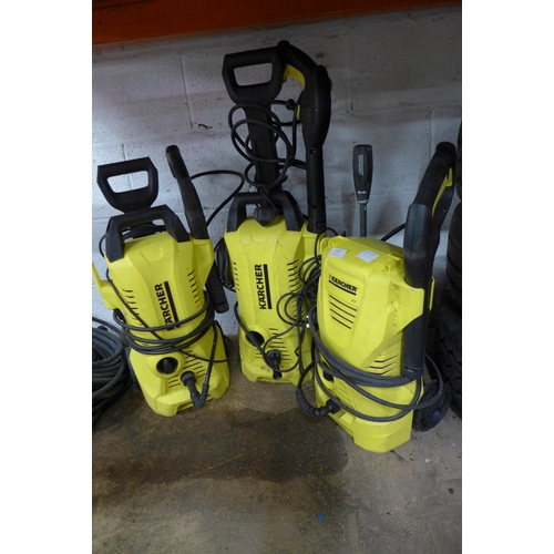 2234 - Six assorted Karcher pressure washers including K2, K2.125, K2.94 and others